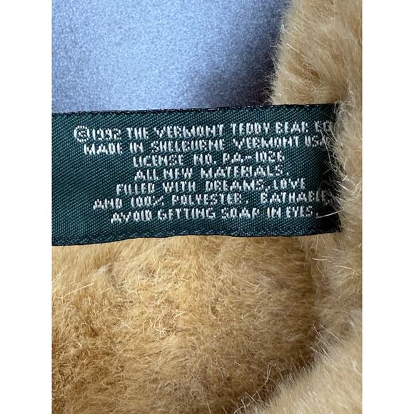VTG NWT 1992 15" Classic Authentic Vermont Teddy Bear, Posable Vintage - Picture 8 of 12